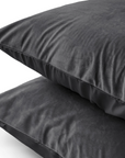 Velvet 2 in 1 kussenslopen Antraciet 60 x 70