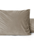 Velvet 2 in 1 kussenslopen Taupe 60 x 70