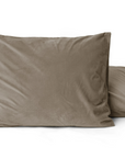 Velvet 2 in 1 kussenslopen Taupe 60 x 70