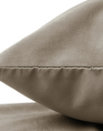 Velvet 2 in 1 kussenslopen Taupe 60 x 70